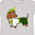 thumbnail image 4 of Inktastic Cute Brown Dachshund in Traditional German Wear Boys or Girls Toddler T-Shirt, 4 of 5