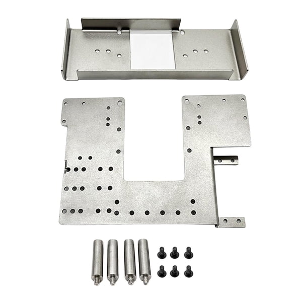 Piezas de actualización de camión RC 1/14, soporte de caja de batería, batería de tablero de de Metal Ambos tienen perfke Tablero del segundo piso RC