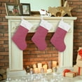 thumbnail image 7 of GZHJMY Christmas Stocking, Personalized Solid Color Large Candy Stocking Hanging Gift, 2 PCS Xmas Stockings Decoration for Family Holiday Party Ornaments Decor Fireplace, 7 of 7