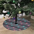 thumbnail image 2 of FMSHPON Hipster Chevron Seamless Pattern Xmas Christmas Tree Skirt Stand Mat for Holiday Party Decoration Indoor Outdoor 48 inches, 2 of 3