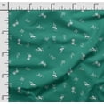 thumbnail image 2 of Soimoi Floral & Leave Printed, Poly Canvas Fabric, Decor Sewing Fabric by The Yard 56 Inch Wide,Decorative Fabric for Curtains Tote Bags, White & Green, 2 of 5