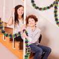 thumbnail image 5 of 2 Pcs Mardi Gras Tinsel Garland, Purple Green Gold Metallic Twist Garland Mardi Gras Hanging Decorations for Mardi Gras Carnival Party Indoor Outdoor Home Supplies, 5 of 9