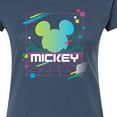 thumbnail image 3 of Disney - Mickey Vaporwave Sunset  - Juniors Fitted Graphic T-Shirt, 3 of 5