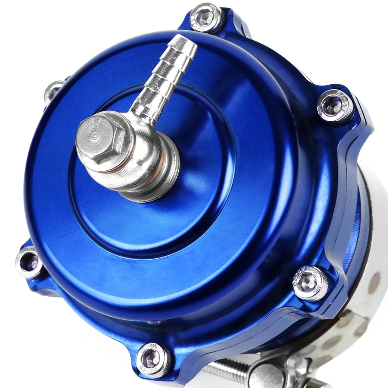 50mm Aluminum Blue Turbocharger Blow Off Valve Kit With Flange & V-Band Clamp – Anodized, By Zpeedstarz