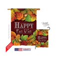 thumbnail image 1 of Breeze Decor 13005 Récolte & Automne Heureux Automne Y Tout le Drapeau de la Maison à Impression Verticale à 2 Côtés - 28 x 40 Po., 1 of 1