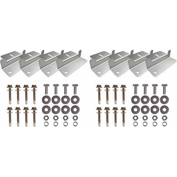 Renogy 2 Sets Solar Panel Mounting Z Bracket Set of 4 Units RV Boat Off Grid Roof
