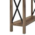 thumbnail image 3 of Pemberly Row 46" Metal Entry Table in Reclaimed Barnwood, 3 of 4