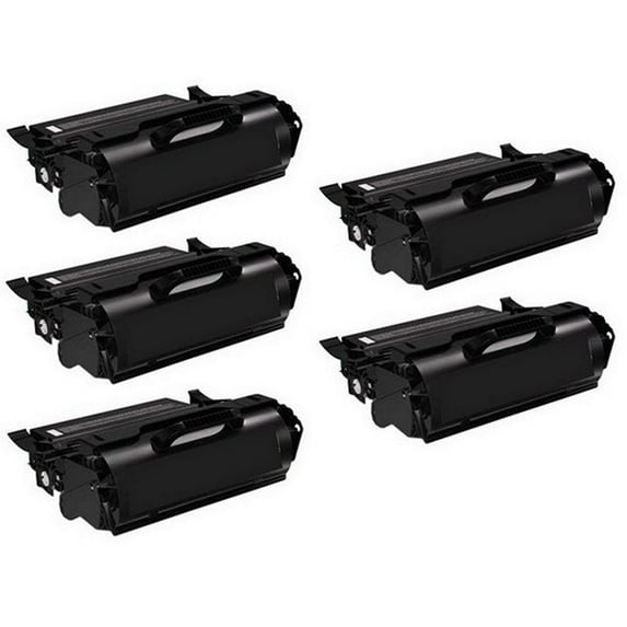PrinterDash Compatible Replacement for T654DN/T654DTN/T656DNE/TS654DN/TS656DNE GSA Jumbo Extra High Yield Toner Cartridge (5/PK-40000 Page Yield) (T654X41GJ_5PK)