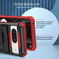 thumbnail image 6 of For Google Pixel 8 Case with Belt Clip Holster, Heavy Duty Military Grade Drop Protective, 360° Rotating Kickstand Shockproof TPU Shell Durable Rugged Cover For Google Pixel 8, Red, 6 of 15