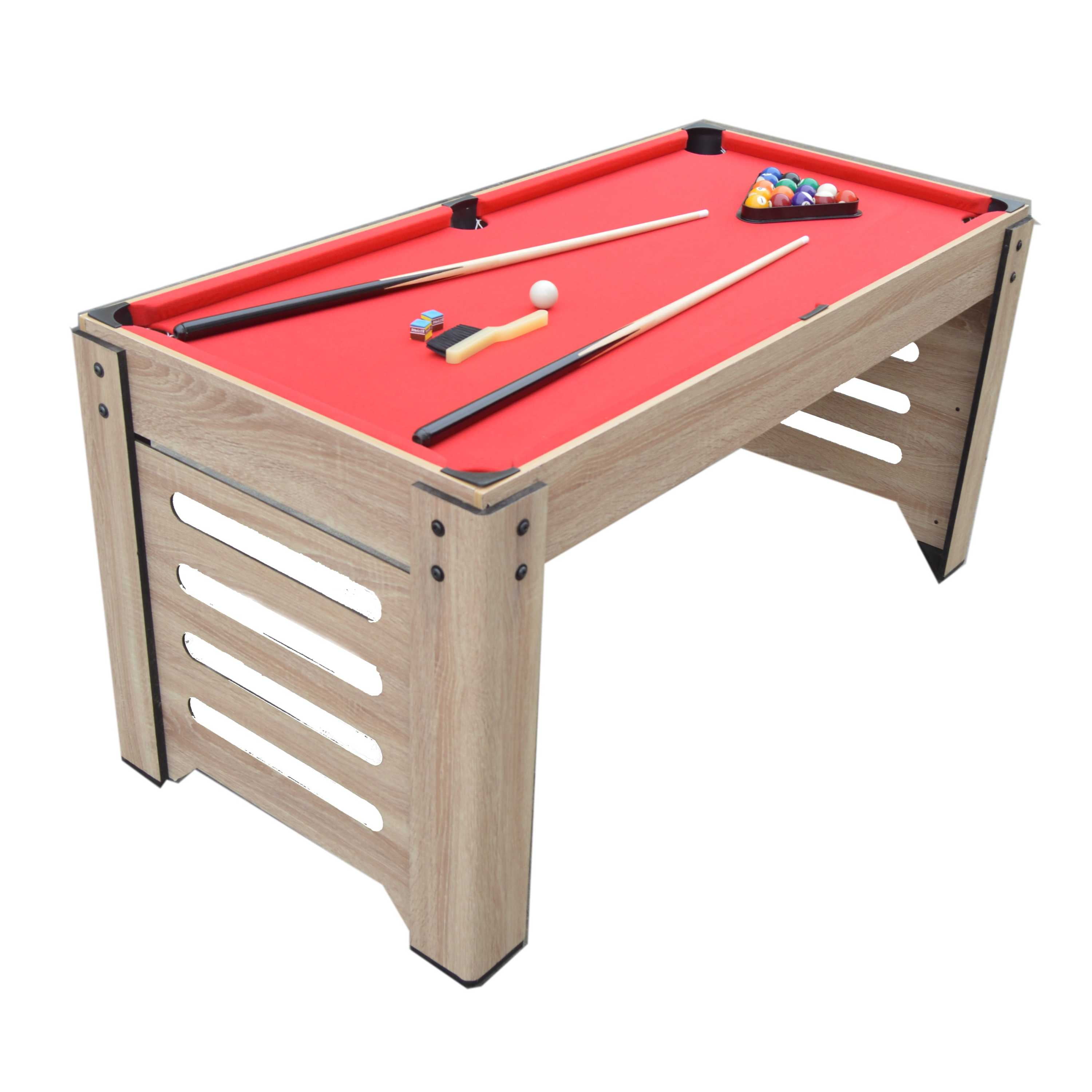 6-in-1 Walnut Table for Dining, Ping Pong, Pool & Other Games