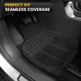 thumbnail image 2 of 3-Piece All Weather Solid Rubber Trimmable Front and Rear Universal Car Van Truck Floor Mats Set, 2 of 7