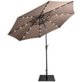 thumbnail image 1 of Costway 9ft Market Patio Umbrella w/Solar Lights & 40 LBS Steel Umbrella Stand, 1 of 8