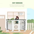 thumbnail image 4 of PawHut Cage pour Chat Intérieur Catio Enclos Extérieur pour Chat avec Toit Imperméable Blanc, 4 of 10