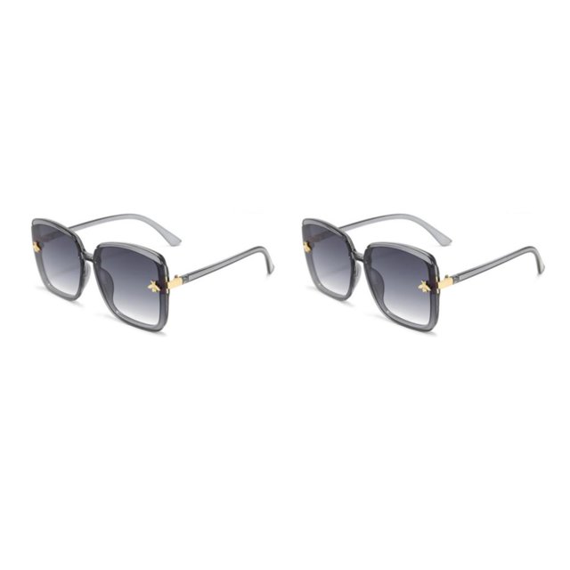 Jumpingount Gafas de sol rectangulares para mujer, traje de viaje para senderismo, gafas de protección solar, gafas para fiesta, banquete, gafas Type1 NO1