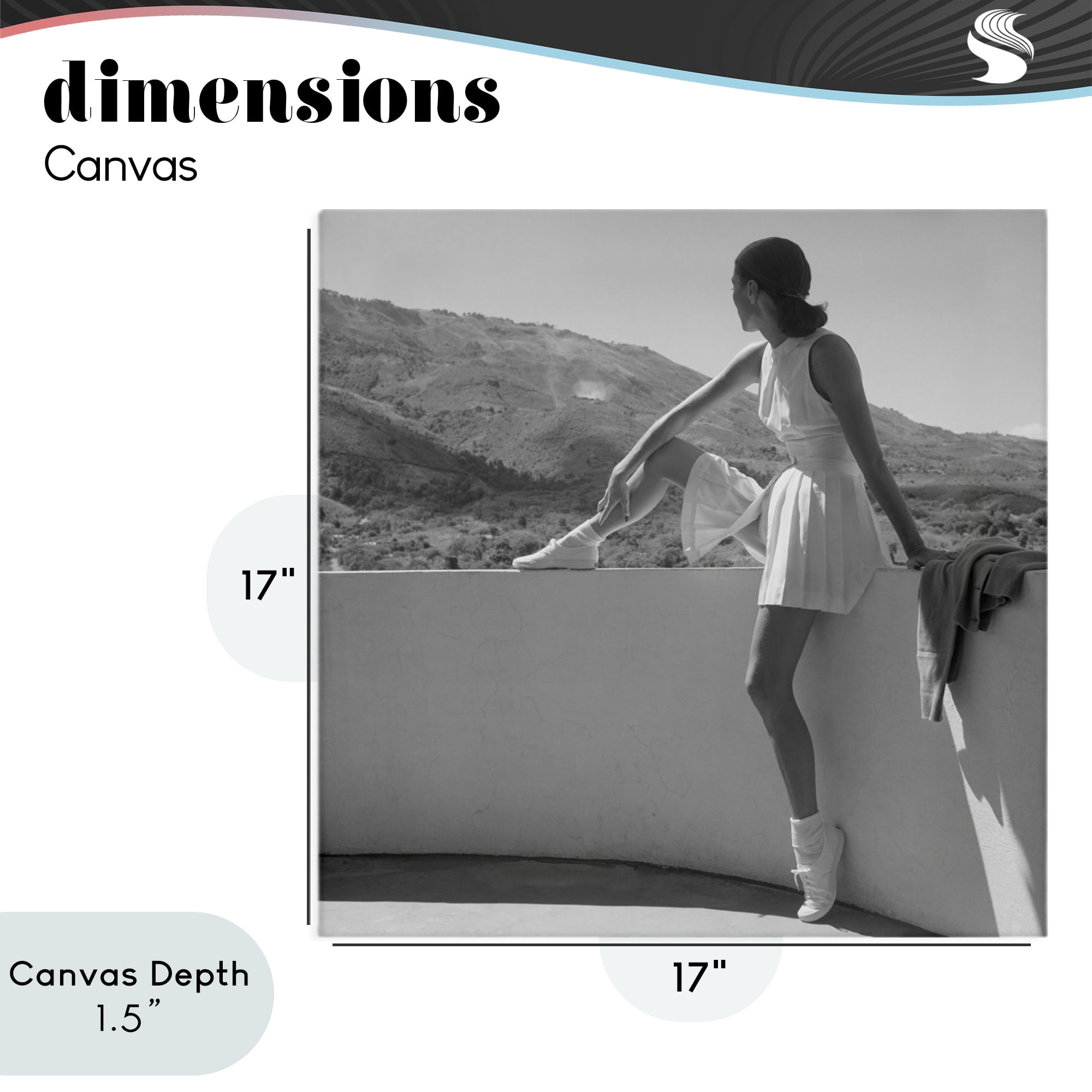 Stupell Industries Woman In Tennis Outfit Canvas Wall Art, design by Toni Frissell