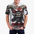 thumbnail image 2 of Lsque The Binding of Isaac Pattern Golf Shirts for Men Dry Fit Print Moisture Wicking Performance Short Sleeve Polo Shirt-Large, 2 of 7