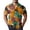 A003-Orange, variant on Hawaiian Shirt for Men Button Up Short Sleeve Floral Print Casual Loose Fit Beach Shirts Cruise Vacation Tshirts