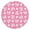 Pink Bows and, variant on Pink Football and Drinks Pattern Round Fitted Tablecloth with Elastic Edge,Dining Table Cover Waterproof,Outdoor Round Tablecloth for Camping,Dining,Indoor and Outdoor