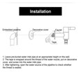 thumbnail image 3 of G1/2in Household Water Saving Water Faucet, Washing Machine Tap, Easy To Install For Bathroom For Home, 3 of 8