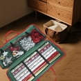 thumbnail image 4 of yocbz Wrapping Paper Organizer Storage Bag Christmas Storage Organizer For Wrapping Paper Ribbon Xmas Gift Wrap Container Holiday Accessories (Green), 4 of 6