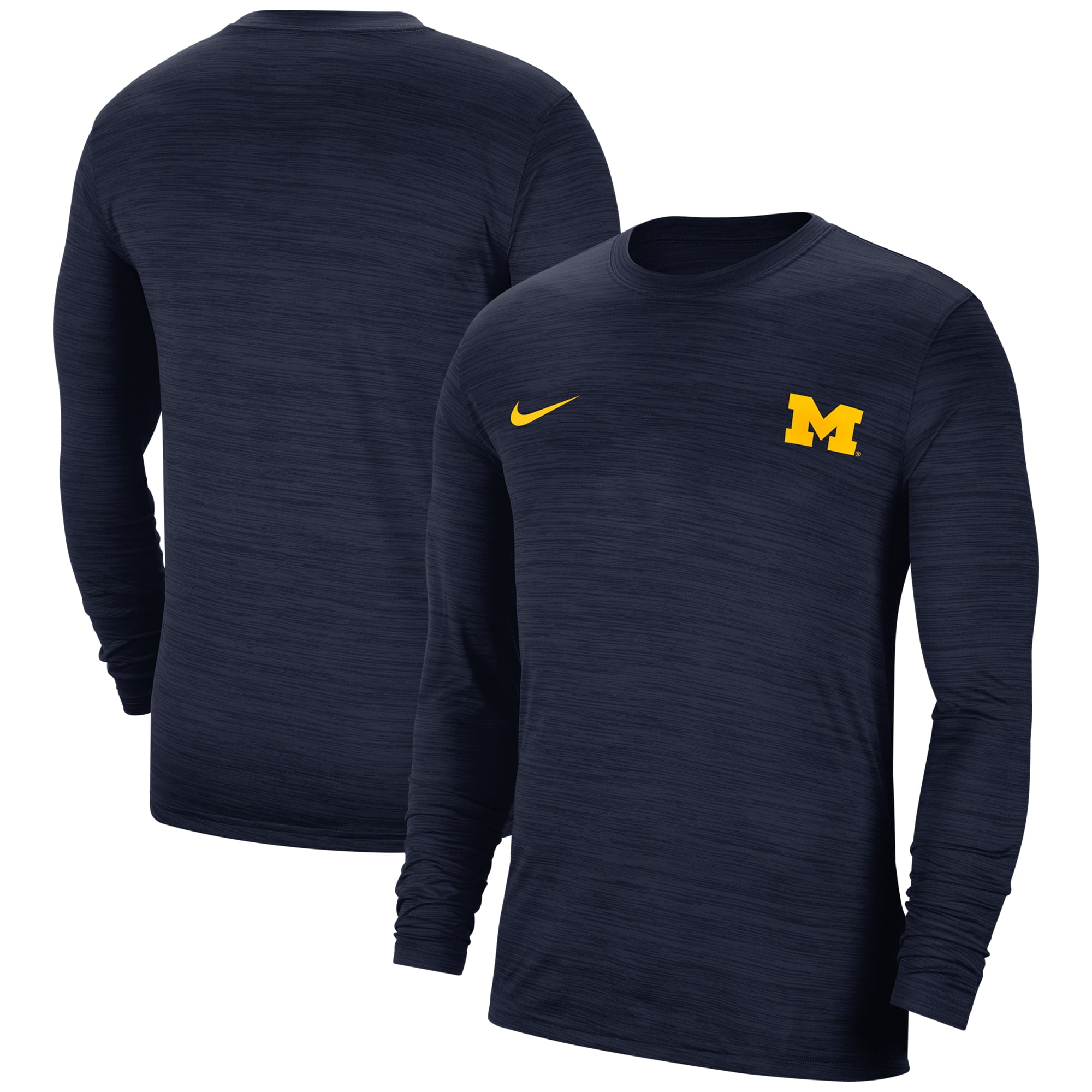 Michigan Wolverines Long Sleeve Tshirt Navy