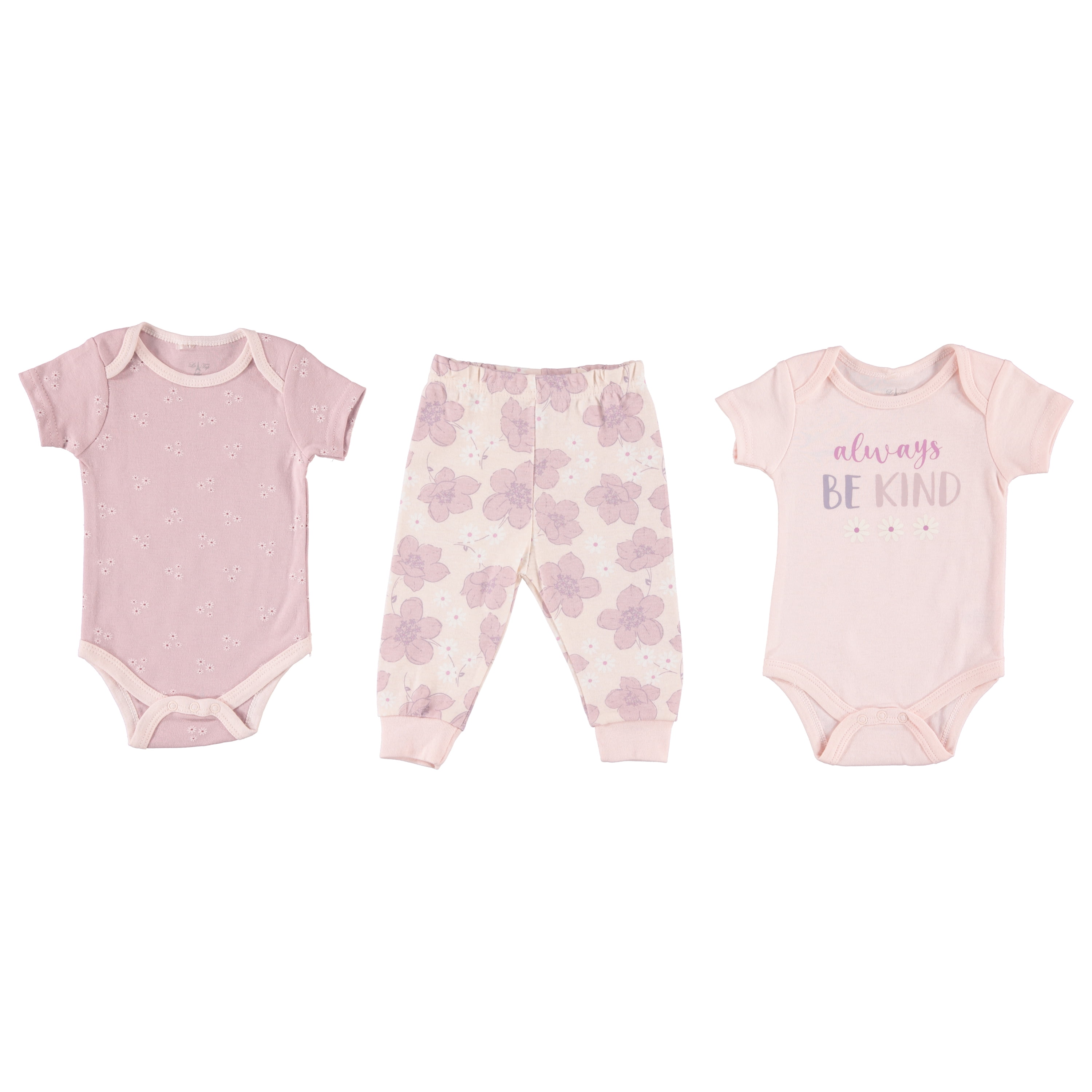 Le Top Bebe Baby Girl 3 PC Jogger Set, Sizes Newborn-9 Months