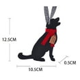 thumbnail image 2 of Puppy Christmas Ornament Decorative Hanging Ornaments, 5.5 Inch Cute Dog Shaped Christmas Theme Wooden Easy-To-Hang Collectible Holiday Tree Decor for Dog Owners Pet Lovers, 2 of 3