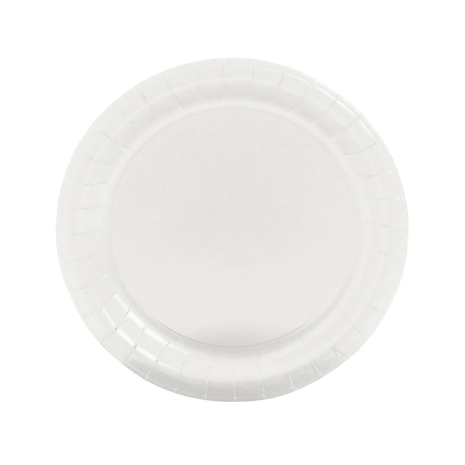 White 8 7/8" Paper Plates (24Pc) Party Supplies 24 Pieces