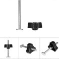 thumbnail image 3 of 8 Set T-Bolt Knob Set, T-Screw and Plastic Knob Nut - Woodworking Tool Jigs Screw Fixture, Used with 1/4 inch and T-Slot, 3 of 5