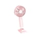 thumbnail image 1 of Inteprter Ventilador de refrigeración portátil recargable ajustable de 3 velocidades, enfriador portátil para clima cálido, soporte para Accesorios para electrodomésticos Rosado, 1 of 6