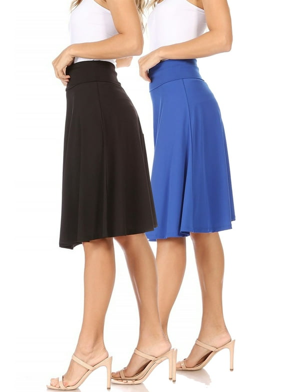 Midi Flare Skirts