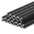 thumbnail image 1 of Unique Bargains 2020 T Slot Aluminum Extrusion 100mm(3.9 Inch) Black for 3D Printer Laser Engraving Machine 10 Pcs, 1 of 6