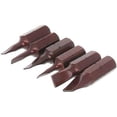 thumbnail image 4 of HUGFEGWE 6Pcs Slotted Bits Set,1/4 Inch Hex Shank Magnetic SL2-SL6 Screwdriver Bit Set 25mm Length S2 Screw Driver Kit Tools CJB91-25204, 4 of 7