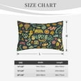 thumbnail image 4 of Sikiie Colorful Hippie Print Plush Pillow Cover, Wrinkle-proof and Stain-resistant Pillow Protector without Pillow Core, Home Decoration-20"x30", 4 of 6