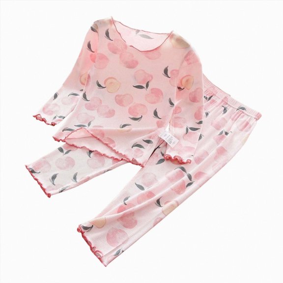 masbird Little Girls Boys Pajamas Set Cute Graphic Cotton 2 Piece Toddler Clothes Kids Pjs Sleepwear 6-12 Months 12-24 Months 2t 3t 4t 5t 6t 7t 8t 9t(Red,5-6 Y)