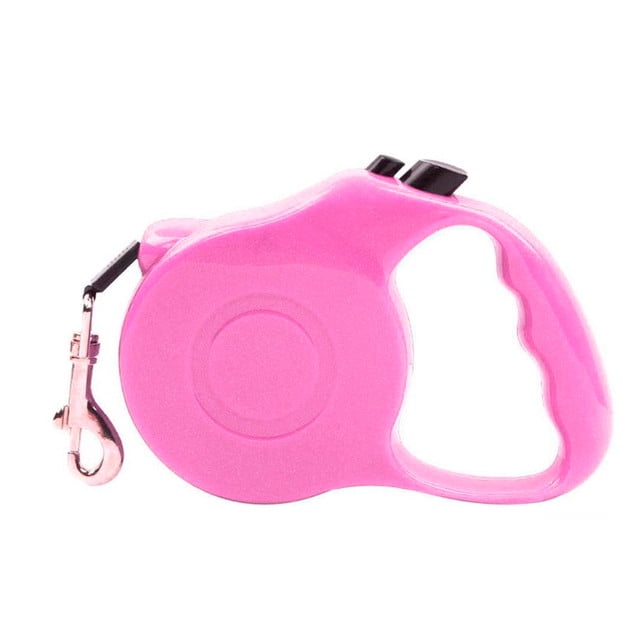 Correa retráctil para perro ilios innova color rosa 15 kg max