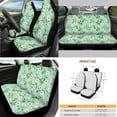 thumbnail image 2 of Yuyamidu 14 Pack Auto Seat Cover Sets Daisy Steering Wheel Cover Seat Belt Pads Gear Shift Hand Brake Cover Armrest Pad Waste Bin Rearview Mirror Cover Cup Holders Car Interior Accessories, Green, 2 of 7