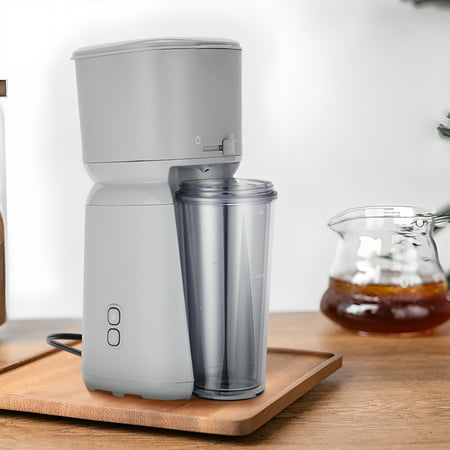 Mainstays Single Serve Iced Coffee Maker, Soft Silver
