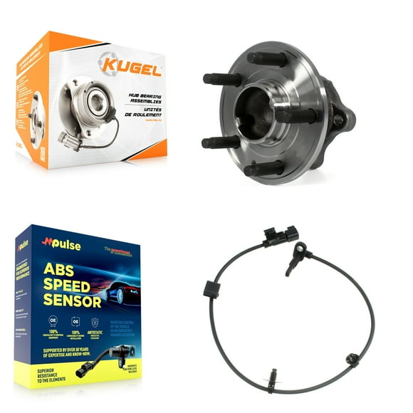 Kugel Rear Wheel Hub Bearing and ABS Sensor Kit for Car 2013-2015 Chevrolet Trax Buick Encore with Harness - Left Right Side (Driver Passenger) K7S-100486