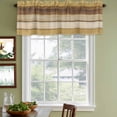 thumbnail image 3 of Vintage Yellow Wood Curtain Valances for Windows, Kitchen Valance Window Treatments Panel 2 Pack, Farmhouse Retro Wooden Plank Rod Pocket Short Curtains for Bathroom Bedroom 42 x 12 Inch, 3 of 8