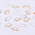 thumbnail image 4 of 120Pcs 4 Styles Earring Hooks Stainless Steel French Earring Hooks Ear Wires Fish Hook Earrings Silver Earrings Supplies Findings, 4 of 7