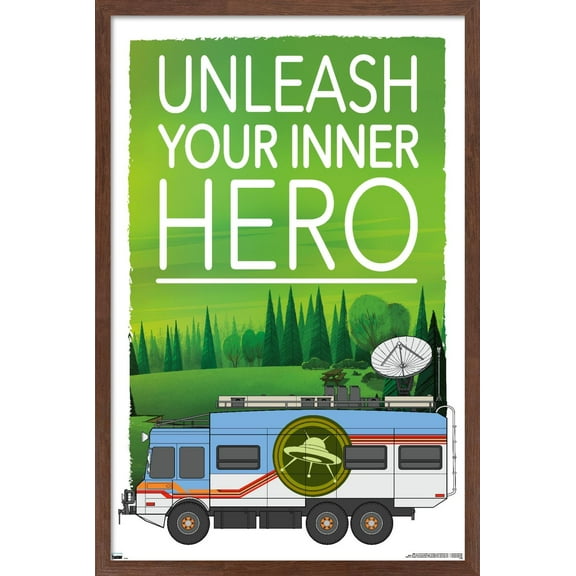 Ben 10 - Go Hero Wall Poster, 14.725" x 22.375", Framed