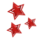 thumbnail image 1 of 1 Juego de guirnalda de cortina de estrella de cinco puntas de mariposa con forma de corazón de PVC, decoración de fiesta, decoración de boda, Kits de decoración para fiestas Rojo 11 estrellas Naiovety HA003487-06, 1 of 1