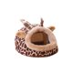 thumbnail image 5 of Methold Cama de dormir para mascotas pequeñas de algodón PP con forma de Animal para otoño e invierno, parte inferior antideslizante, nido Type2 NO2, 5 of 6