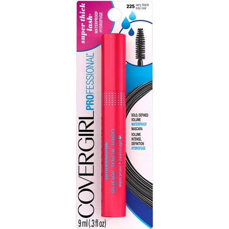 COVERGIRL Professional Super Thick Lash Waterproof Mascara, 225 Very (Best Drugstore Mascara To Grow Lashes)