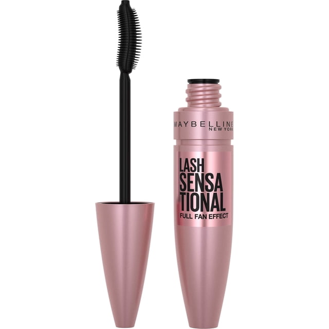 Máscara de pestañas Maybelline Lash Sensational, lavable, marrón y negro