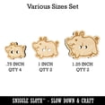 thumbnail image 2 of Chubby Round Hippo Hippopotamus Wood Buttons for Crochet Knitting Sewing DIY Craft - Various Sizes (8pcs), 2 of 7
