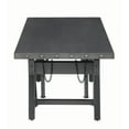 thumbnail image 3 of Benzara BM196801 Industrial Metal Coffee Table with Adjustable Height & Nailhead Accents, Black - 18 x 48 x 24 in., 3 of 4