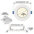 thumbnail image 4 of Westinghouse 5201200 Led Canless Recessed Fixture - White, 4 of 6
