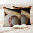 thumbnail image 3 of Vintage Baseball Outdoor Waterproof Pillow Covers, Classic Sport Retro Art Wooden Decorative Square Throw Pillowcase Sofa Cushion Sham for Patio/Couch/Chair, 24"x24" 2 Pack, 3 of 8